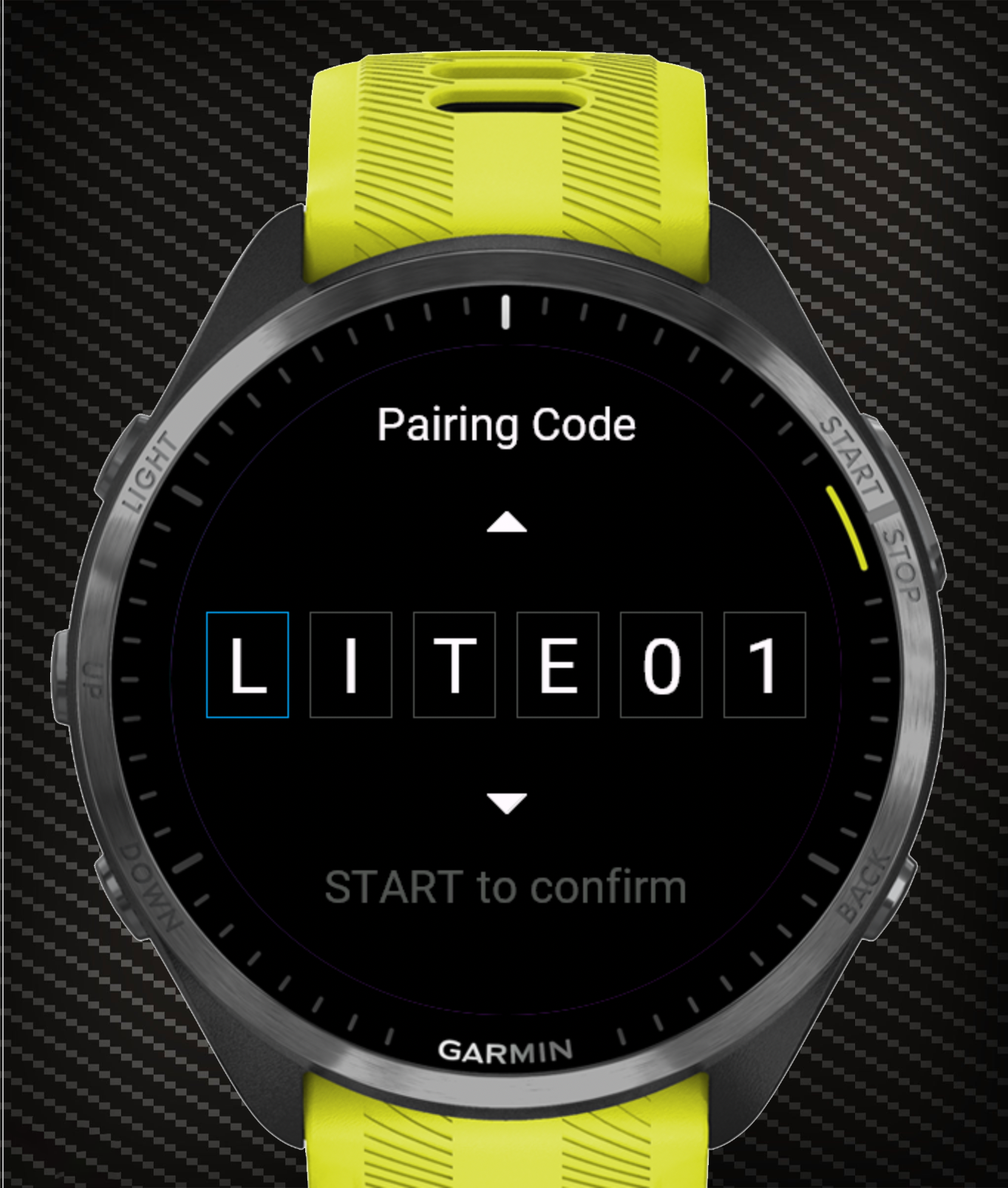 Screenshot: pairing screen